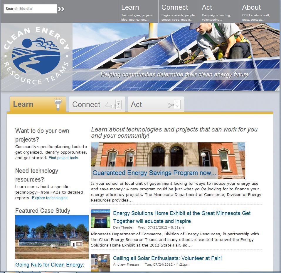 CERTs Website http://www.cleanenergyresourceteams.