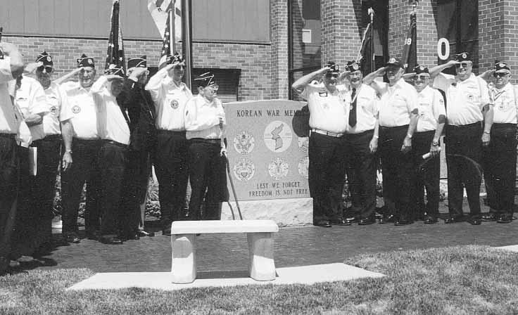 CONNECTICUT (DANBURY) Greater Danbury KWVA members dedicated a Korean War Veterans Memorial on July 25, 1993.