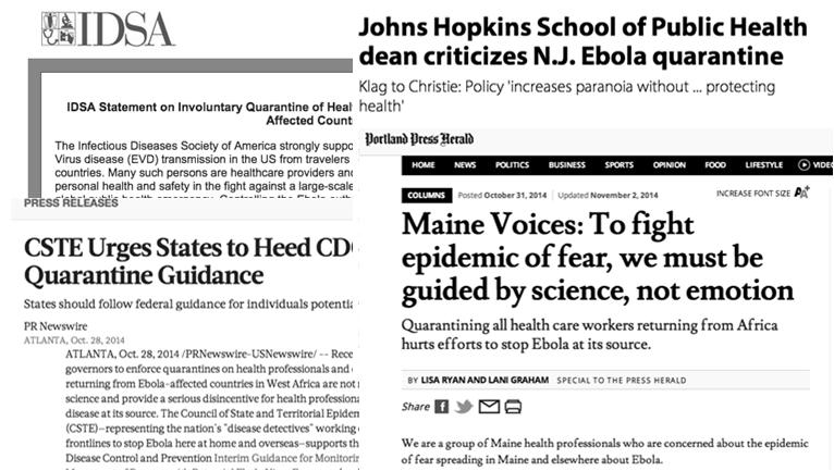 Home quarantine in Maine October 31, 2015 Maine Judge Rules