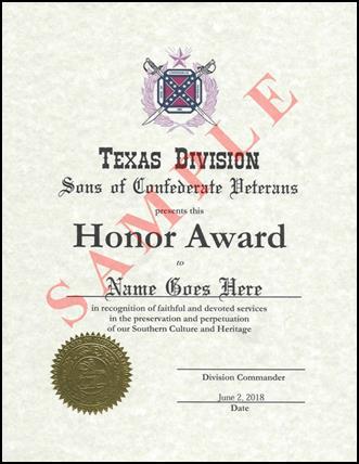 Honor Award Certificate of Appreciation Purpose: The Certificate of Appreciation is presented to members or non-members, individuals or organizations, in appreciation for services rendered to the