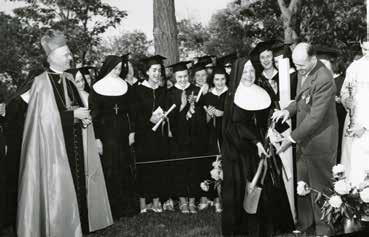 As the fifth president of what was then the College of St. Teresa from 1939-1945, Mother Simplicia Dailey helped develop the plan to expand St. Teresa s College into a four-year college.