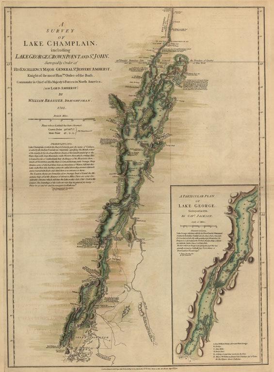A Survey of Lake Champlain including Lake George, Crown Point, and St.