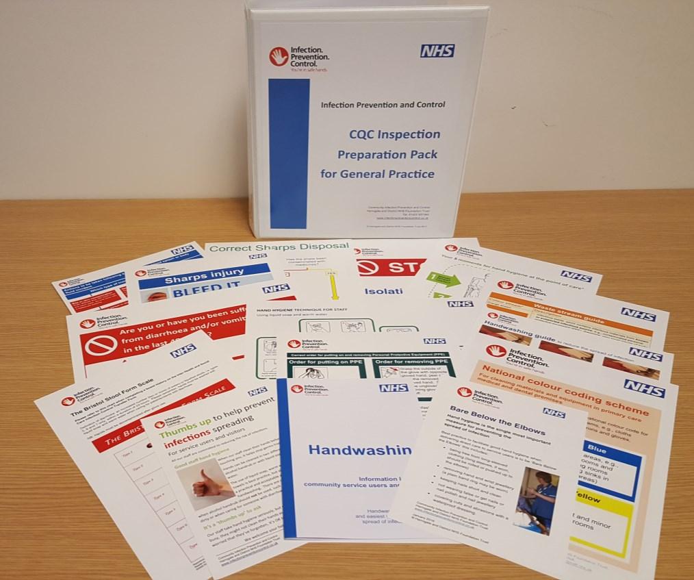 A supply of key posters, notices, flow charts and leaflets, e.g.