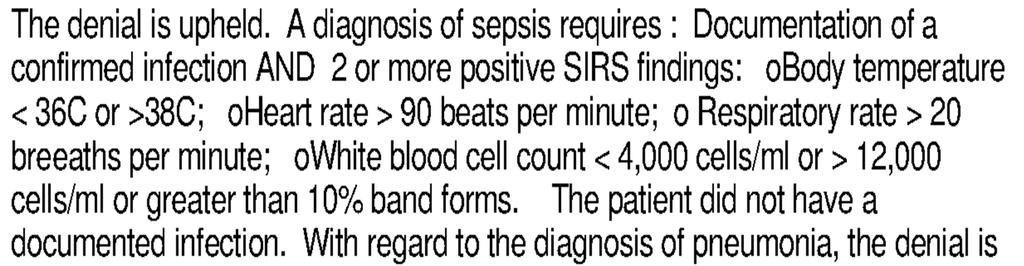 Coding: Sepsis Sepsis codes are often removed from the case mix as principal