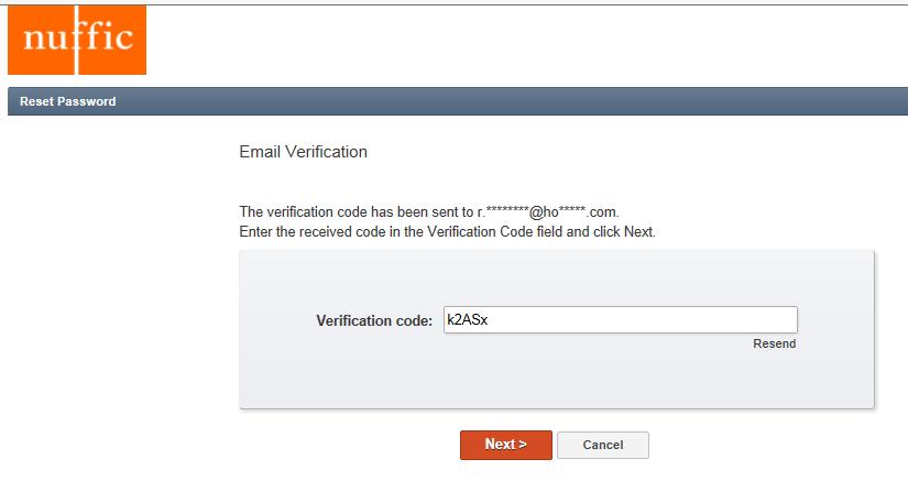 Enter this Verification Code and click