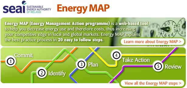 Energy MAP online tool Web-based tool explaining best practice process To help implement energy management strategies at your site Five pillars divided into 20