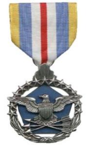 Air Force Distinguished Service Medal: The blue stone in the center represents the vault of the heavens; the 13 stars represent the original colonies and man s chain of achievements.