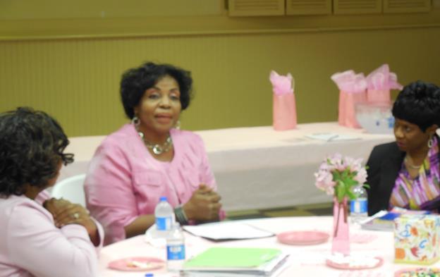 The Greater Columbus Club welcomed breast cancer survivor Cynthia Williams Jordan as guest speaker for the October monthly meeting. Mrs.