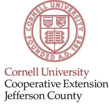 Monday-Friday 8:30am-4: 30pm Cornell Cooperative Extension of Jefferson County 203 North Hamilton Street Watertown, NY 13603 Email: Jefferson@cornell.edu Website: www.ccejefferson.