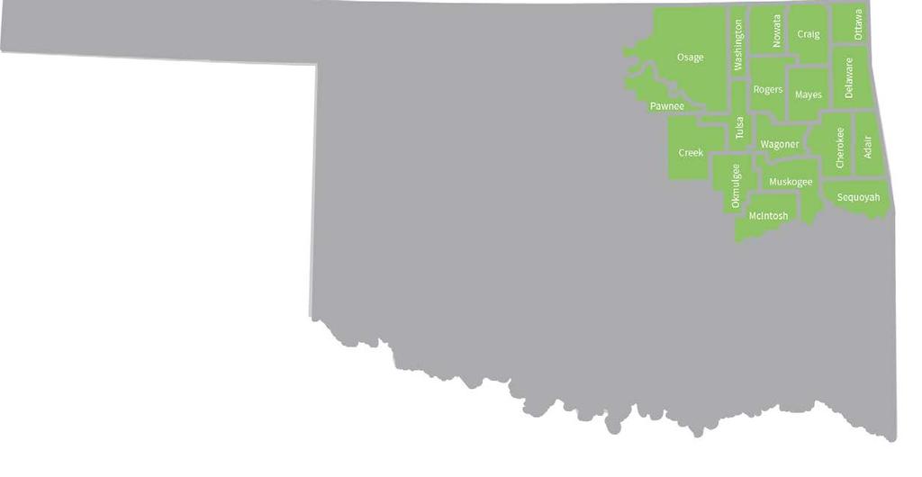 In 1965, the 18 counties formed Oklahoma Northeast, Inc. - Later renamed Green Country, Inc.