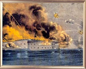 states Fort Sumter Needed to be re-supplied or forced to surrender April 9,