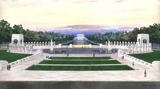 Nearly 59 years after the end of World War II, the National World War II Memorial was dedicated in
