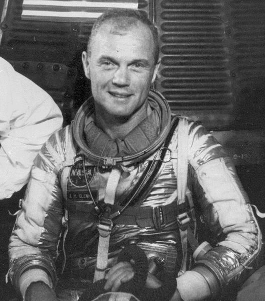 John Glenn 1921 Present US Marine pilot who became the first American to orbit the earth in 1962 Went on to serve as US