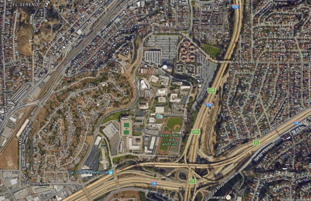 Figure 2 Location of the Cal State LA Emergency Operations Center 7.