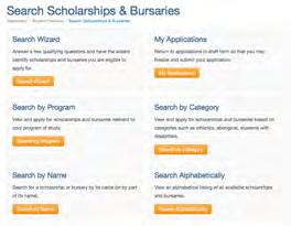 If there is no Add button available, the Scholarship or Bursary may not be available at that time.