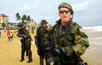 AP photo Into Africa. Navy SEALs land in Liberia. Said Gen. Charles Wald, European Command is not the right word anymore. I don t know what it is,... but it is something other than European Command.