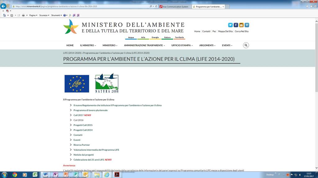 The Italian LIFE NCP s activities Communication and dissemination activities Info