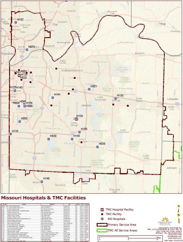Metro Kansas City has multiple hospitals, as reflected below.