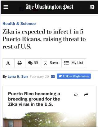 Zika Community Outreach The Washington Post Visit The Washington Post came recently to Puerto Rico and