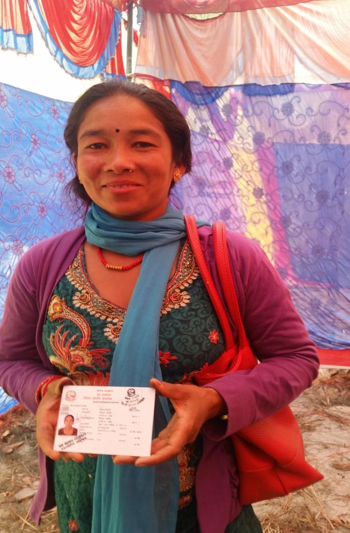 Now, Bimala Nepali is happy after getting citizenship The Prayas Nepal were conducted awareness on Citizenship and Vital Registration on 18 th Nov, 2016 at ward 1 of Darkha VDC.