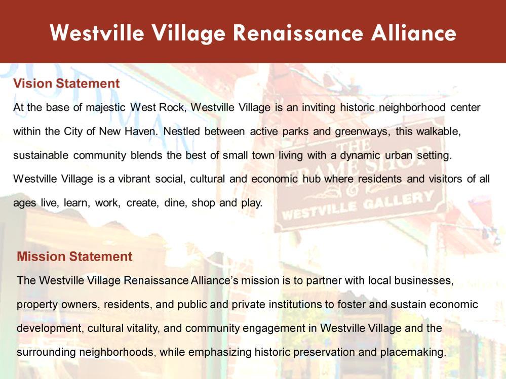 23 Westville Village: a small, urban village center within the City of New Haven.