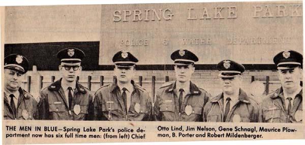 In 1967 Otto Lind was hired as Chief of Police. The Police Department professionalized and was expanded to six full time men.