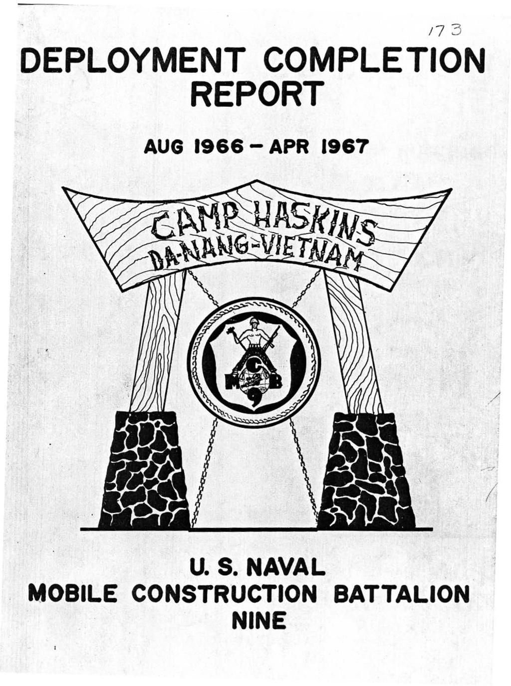 17 3 DEPLOYMENT COMPLETION. REPORT AUG 1966 - APR 1967.