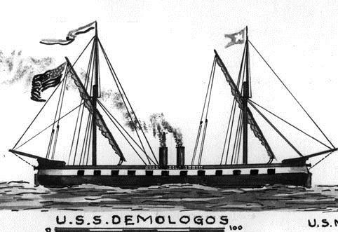 New inventions during the war The damaging effects of the British blockade inspired steamboat inventor Robert Fulton to construct the Demologos, a heavy