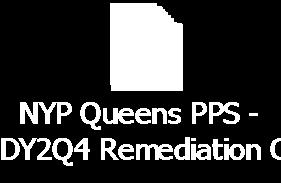 NYS DSRIP Program Independent Assessor Remediation NYP Queens Remediation Response NYP Queens PPS - DSRIP PPS #: 40 DY 2 / Quarter 4 Remediation Date: May 31, 2017 Response Due Date: June 20, 2017