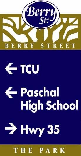 Berry/University Urban Village and Texas Christian University.