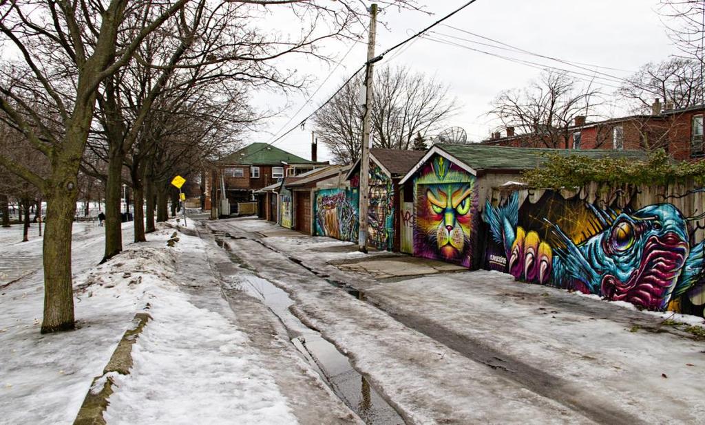 New Initiatives Exposed Laneways in Parks Partnership with the Toronto Police Service.