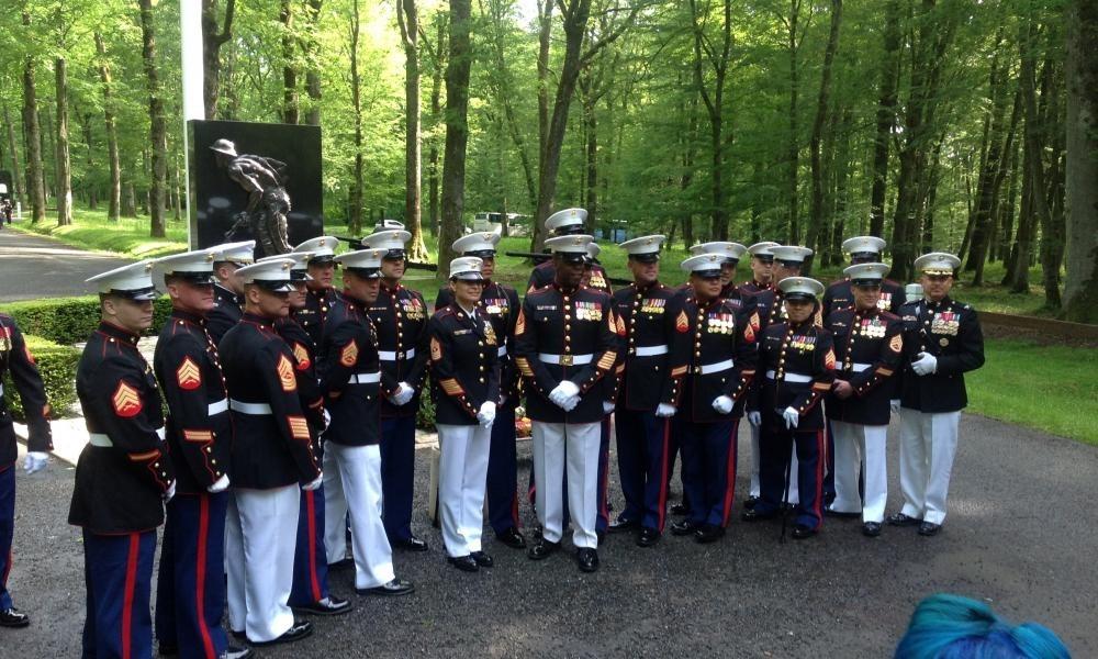 Rafael Peralta WWR attends ceremony at Belleau Wood WWR attended the Commandant's Memorial Day