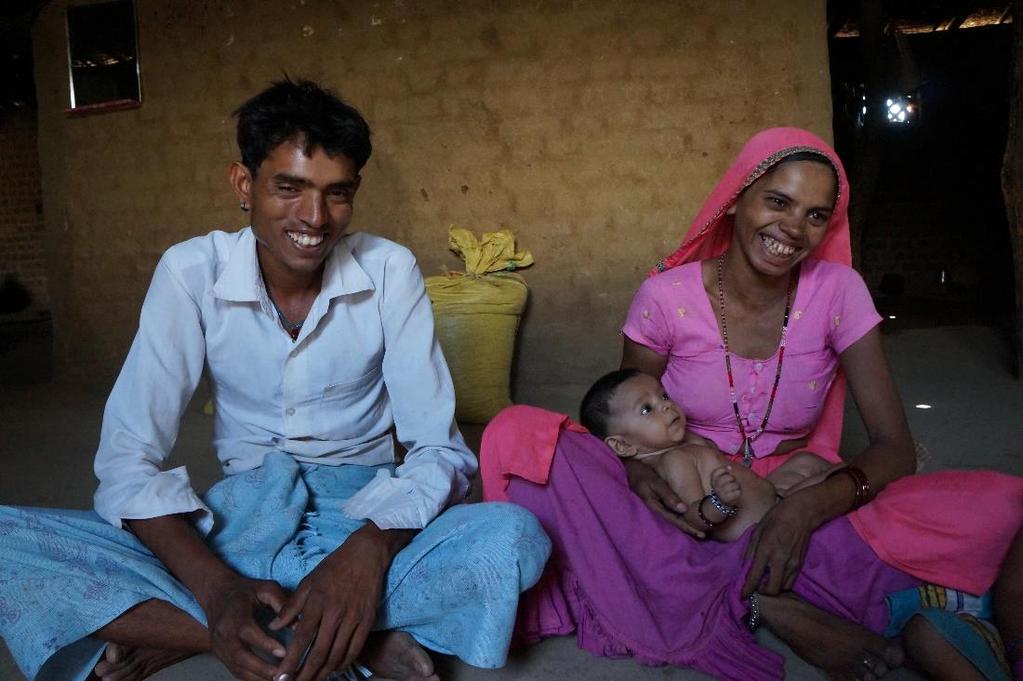 Kalibai and her baby are now healthy, and she and her husband are very glad.