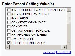 Patient Setting: Rehabilitation The ICD-10 transition appears to be causing a downward shift in the number of rehabilitation MS-DRGs.