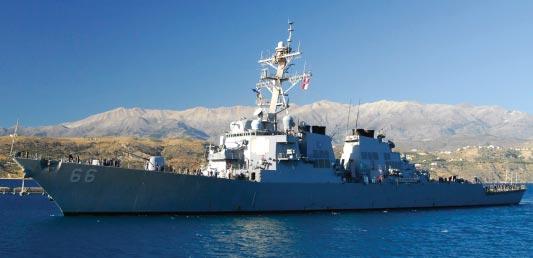 The guided-missile destroyer USS GONZALEZ (DDG 66).