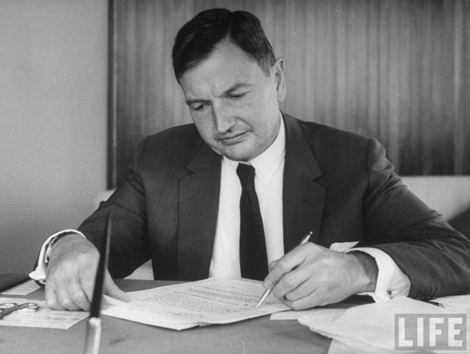 On July 6, David Rockefeller and JFK exchange letters in Life magazine on differing views