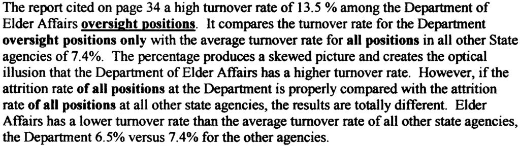 5 % among the Department of Elder Affairs oversi2ht Dositions.