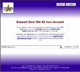 EMAT USER ID Procedure Steps 1.On a computer with Internet access, use a Web browser to go to https:// seguin.tea.state.tx.us/appsng/um/ apply.aspx.