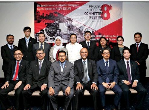 19 20 Image on left page: The 8 th DELSA Project Steering Committee Meeting held in Singapore in 2016, is co-chaired by Singapore and Malaysia and attended by representatives from Japan Mission to