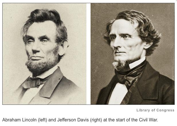Abraham Lincoln versus Jefferson Davis The North s greatest advantage was its newly elected president, Abraham Lincoln.