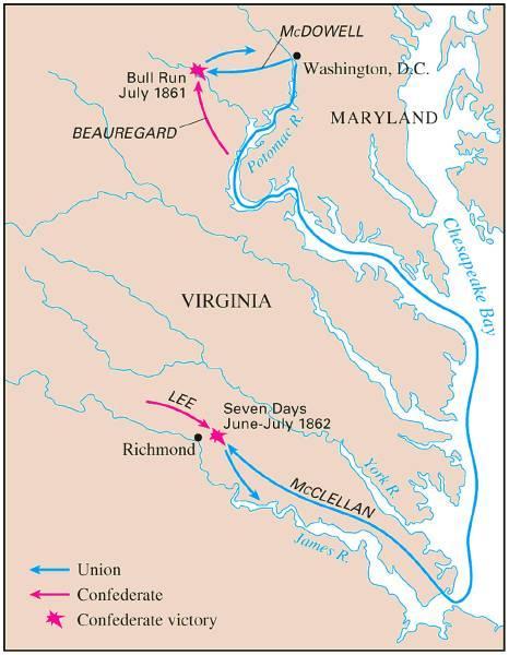 Battle of Bull Run (July, 1861) July 21st: on a branch of the Potomac -