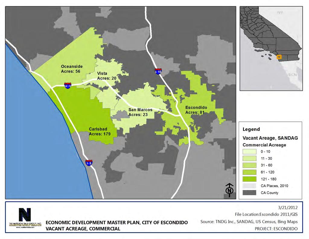 Comparisons of Escondido with Close-By Communities Figure B-5.