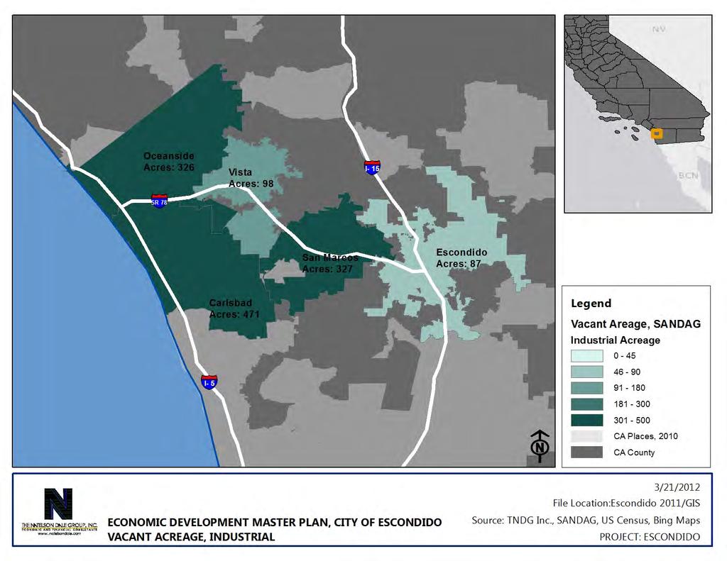 Comparisons of Escondido with Close-By Communities Figure B-6.