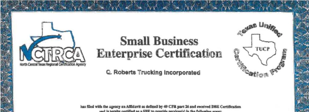 Sample Certificate Does certification
