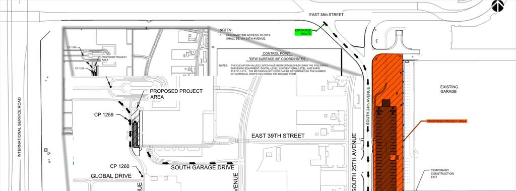 Access Routes & Staging Area New RCC