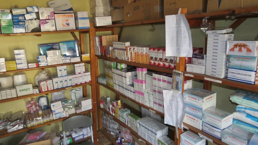 COMMUNITY PHARMACY: At MHCD Luvungi Hospital and Uvira Clinic, we receive so many out patients who just come for consultation and then go back to their homes.
