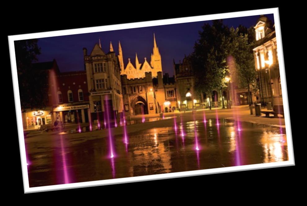 rink. Entertainment Peterborough has plenty to offer for entertainment and nightlife. In the city center the Broadway area is the focus for a lively night out with late night bars and clubs.