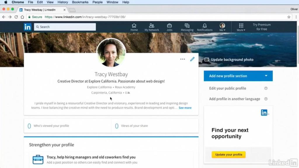 02 Edit Your Profile: Your story in your words Click the Me icon at the top of your LinkedIn homepage.