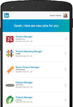 Stay on top of your job search by using the LinkedIn Job Search Mobile App to find and
