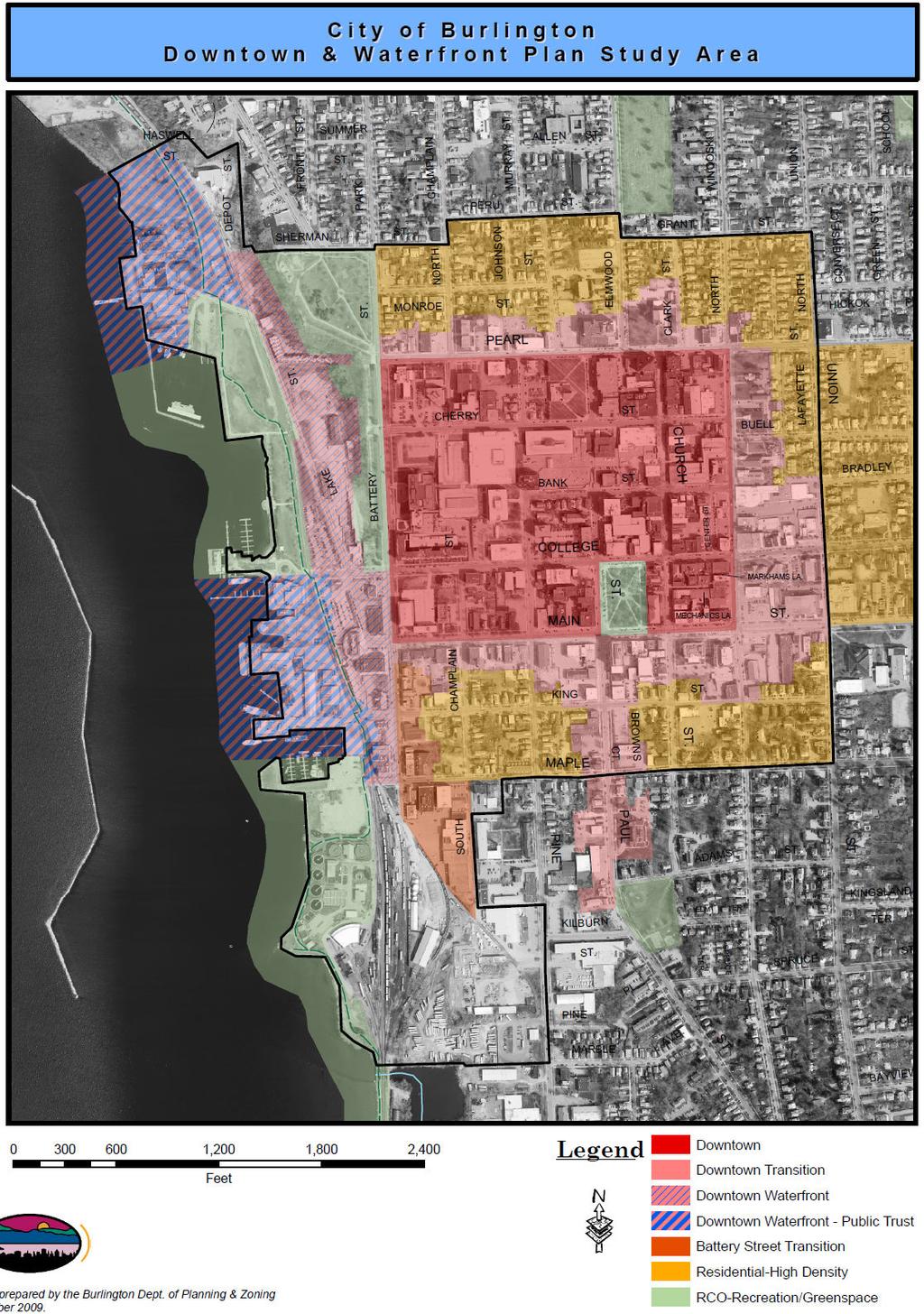 Anderson, Zoning Clerk Elsie Tillotson, Department Secretary Request for Proposals (RFP) for Professional Planning Services Burlington VT, Downtown/Waterfront Plan Transportation Study Date of Issue: